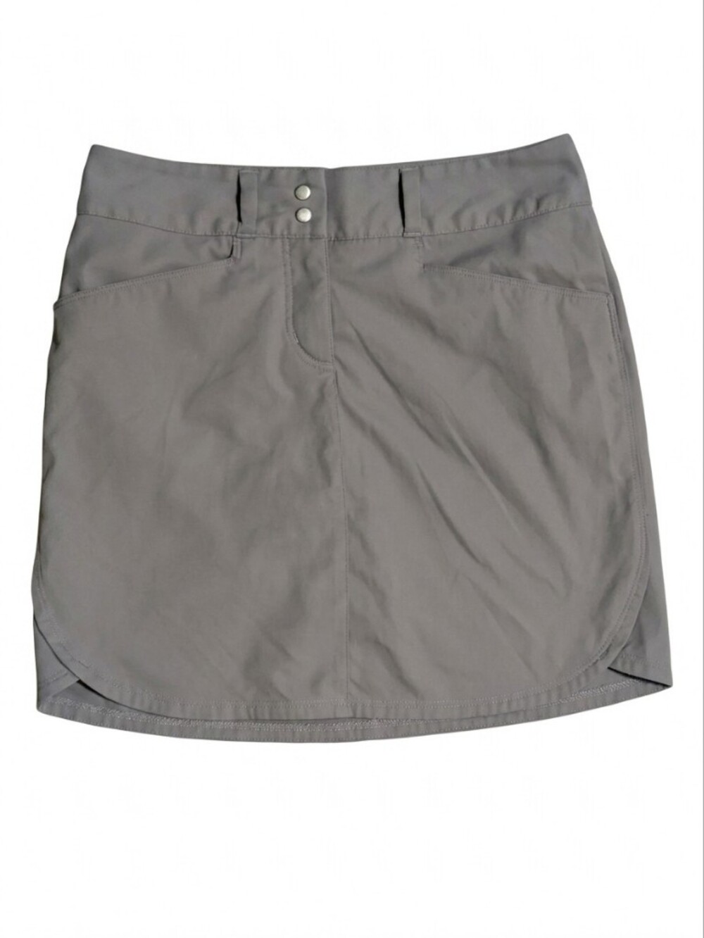 Adidas Essentials Golf Skort Shorts Size 0 Grey 3 Stripe Athletic Tennis Mini